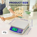 30kg/1g Large Digital Kitchen Scale LCD Display Commercial Food Scale Multi-Function Price Computing Scale for Meat Vegetables. 