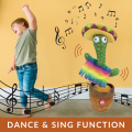 Boneka Kaktus Goyang Charger Usb - Mainan Kaktus Joget Peniru Suara - Kaktus Tiktok Menari Menyanyi Dance MENARI LED. 