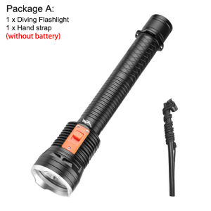 Asafee D899 50M Underwater Diving Flashlight P70 LED 2500LM Magnetic Switch Scuba Torch 300M Range Lantern IPX8 Waterproof