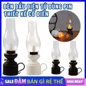 Đèn Dầu Điện Tử Trang Trí Để Bàn Phong Cách Retro - Đèn Led Trang Trí  Đèn Cầy Cổ Điển Dùng Pin  Đèn Dầu Trang Trí Đèn Ngủ Đèn Trang Trí Tiệc Ngoài