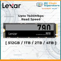 Lexar NM790 512GB / 1TB / 2TB / 4TB M.2 2280 PCIe Gen 4 NVMe SSD - Upto 7400 Mbps Read / 6500 Write. 