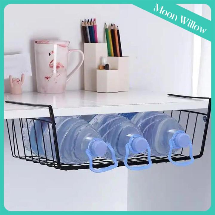 Moon Willow Under Shelf Wire Basket Organizer Rack Metal Maximize Space