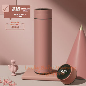 Smart LED Temperature Display Macaron Thermal Bottle with Insulated Bottle Cup 316 Stainless Steel Water Bottle / Waterbottle /FireheartWarrior