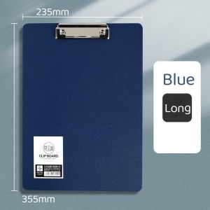 Plastic Clip Board (Long) Writing Sheet Pad Clip Board File Folders Document Holders Long 235X355mm Clip Board for Paper