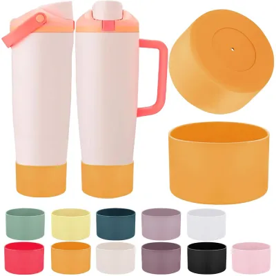 2Pcs Protective Silicone Boots for Owala 30oz & 40oz FreeSip Sway Bottles & Tumblers - Accessories for owala Enhances Stability & Prevents Scratches