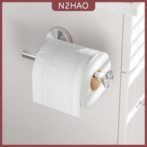 N2HAO Giữ giấy vệ sinh phòng tắm nhà vệ sinh treo tường giữ cuộn giấy thép không gỉ bền phong cách hiện đại