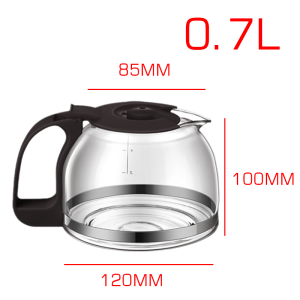 🎁 Bear Coffee Maker Machine Accessories 0.6L Coffee Pot Heat-Resistant Glass Pot Glass Jug A06K1 A07V1