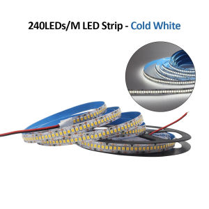 12V 24V SMD 2835 LED Strip Lights 5M 240Leds/m Warm Cool Natural White Bright Flexible Tape Lamp for Kitchen Room Decoration