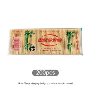 2000PCS/Pack Household Double-Head Bamboo Toothpick Disposable Fruit Single Sharp Tooth Sticks Cleaning Teeth Fruit Picks Strip Toothpicks COD