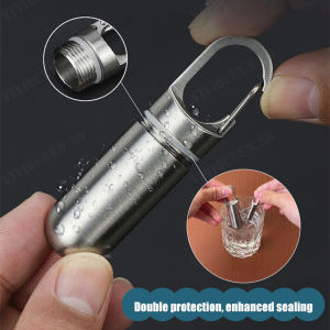 Portable Mini Pill Organizer: Stainless Steel Pill Box for Dustproof Storage