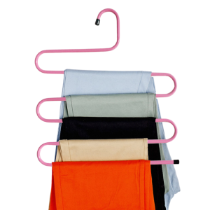 S-Shaped 5-Tier Pants Hanger / Rack Clothing Cabinet Layered Shelf / Hangers / Wardrobe Organizer