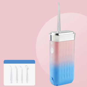 Oral Irrigator Portable USB Rechargeable Water Flosser Tooth 3Modes IPX7 Waterproof Household Retractable Electric Tooth Puncher