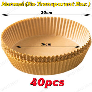 50pcs Air Fryer Baking Round Paper Disposable Non-Stick Steaming Mat Oil-proof Frying Food Pan Pad Kitchen 空气炸锅纸