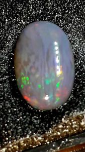 BATU CICIN KALIMAYA BLACK OPAL BANTEN RING PERAK