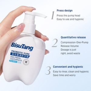 ส่งเร็วภายใน 24 ชม ขายร้อน Probiotic Teeth Whitening toothpaste Remove Yellow Tartar Eliminate Bad Breath Helicobacter flavus cavities whitening teeth menying Mint fluoride-free Fresh Breath Prevent tooth decay Fresh Breath