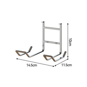 Punch-Free Stainless Steel Bathroom Storage Rack 65cm Adjustable Bathroom Rail System No Drill Wall Mount Bathroom Shower Shelf Multi Functional Shower Organizer Rack for Toiletries Soap Hair Dryer Toothbrush