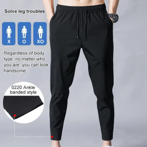 Straight Pants Heat Dissipation Casual Pants Unrestricted Ultra-thin Large Size Drawstring Waterproof