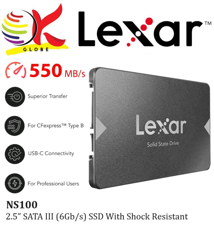 LEXAR NS100 1TB 2.5インチ SATA 6Gb/s SSD Lexar 1TB 2,5