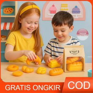 Mainan Anak 8PCS BAKERY HOUSE TKS-018 Mainan Roti Dummy Roti Kering Hiasan Makanan Roti Fake Food Anak Mainan Anak Perempuan - Mainan Anak Laki Laki