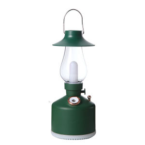 Specialty Lighting Retro Lamp Air Humidifier Essential Oil Diffuser Wireless Aroma Air Purifier LED Lights Mist Maker Bedroom Aromatherapy Diffuser