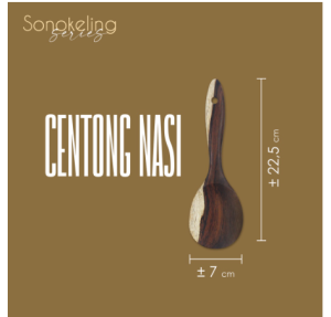 Sutil masak kayu / sendok goreng kayu sono / Spatula masak kayu / sendok nasi/  Sodet masak kayu BAGUS