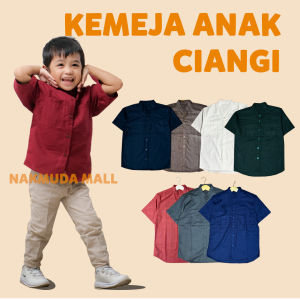 Kemeja Anak Laki polos Baju hem Cowok laki-laki kids umur Usia 3 4 5 6 7 8 9 10 Tahun