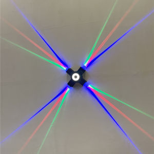 SXH led Cross Star Light Seven Colors Exterior Wall Decoration Light Outdoor Cross Star Wall Light