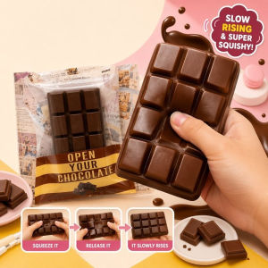 Chocolate Squishy Toy Slow Rising Stress Relief Fidget Cute Desk Decor Gift Girls Teens