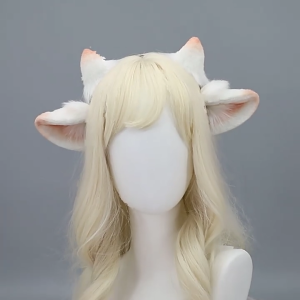Thực Tế Cừu Tai Hairhoop Cho Roleplay Trang Phục Cosplay Headband Halloween Headpieces Nhật Bản Bendable Anime Headband