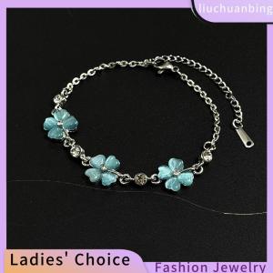 [COD] liuchuanbing Jewellery Vintage Four-Leaf Clover Bracelet For Women Fine Fashion Jewelry Wedding Party Gifts