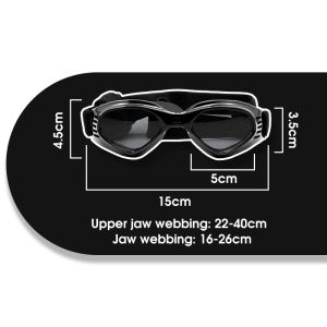 Kính mát cho chó bảo vệ khỏi tia UV Windproof có thể gập lại có thể điều chỉnh Vent Pads cho an toàn mắt