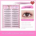 【FREE Tweezers!】New Reusable Glue-Free False Eyelash DIY 120 Cluster Hybrid 10-12mm Eyelash, Newbie's Choice for Thick, Natural, Long Eyelashes. 