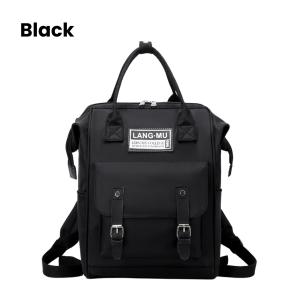 Retail Ministry Pawfect Square Trendy Mummy Contrast Color Travel Backpack Waterproof Shoulder Bag