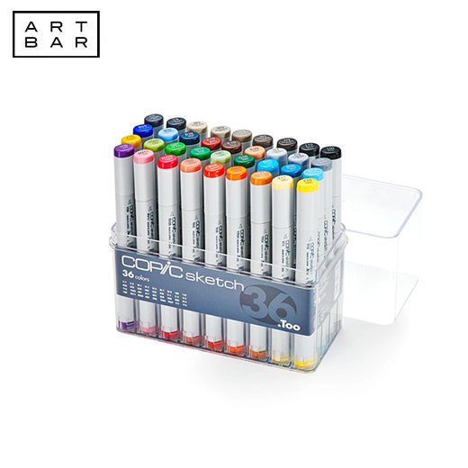 Copic Sketch Marker 10023100 36 Colors Basic Set Art Bar PH