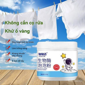 Bột Tẩy Trắng Enzyme Sinh Học Đánh Bay Vết Bẩn Khử Vết Ố Vàng Trên Quần Áo sạch như mới