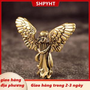 [COD] SHPYHT Giao hàng địa phương Đồng cổ điển may mắn người giám hộ thiên thần bức tượng thu nhỏ đồ trang trí máy tính để bàn bức tượng nhỏ đáng yêu trang trí nhà thủ công