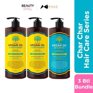 EVAS Char Char Argan Oil Hair Care Set Korea Moisture Shampoo Hair Conditioner Hair Serum