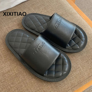 XIXITIAO Summer EVA Korean Style Simple and Comfortable Rhombus Couple Household Slippers Student Dormitory Soft Bottom Slip-on Slippers