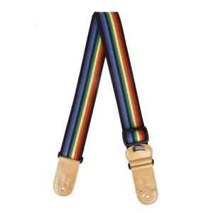 Adjustable Guitar Strap Cotton Wovens Shoulder Strap Leathers End Guitar Strap for Bass Electric & Acoustics Guitar