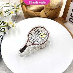 SHENHAO2🎀 Sáng Tạo Mô Phỏng Tennis Vợt Tóc Caw Axit Acetic Cá Mập Clip Thời Trang Giản Dị Kẹp Tóc Cho Cô Gái Mũ Nón Tóc Phụ Kiện
