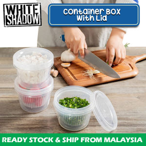 Spring Onion Storage Box Garlic Double Layer Drain Fridge Container Scallion 葱花保鲜盒 Bekas Bawang - KW142
