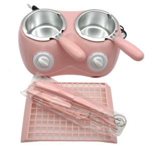 Electric Chocolate Melter Durable Aluminum Liner Plastic Hot Chocolate Melting Pot Fondue Melter Machine Tool