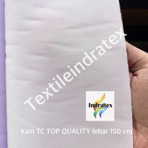 ( per 1 roll  ) Kain katun jepang putih TC TOP QUALITY gulung gulungan lebar 150 cm bahan baju kemeja hem putih seragam sekolah kerudung jilbab hijab bergo mori kafan pouch spanduk lukis pecel lele sarung lapisan luar bantal layar taplak meja dekorasi