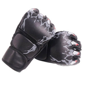MMA Gloves Thickened Half-finger Boxing Punching Bag Fighting Gloves for Adult Men Women