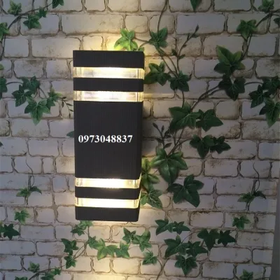 Đèn tường - Đèn cột trang trí ngoài trời chống nước kèm bóng LED