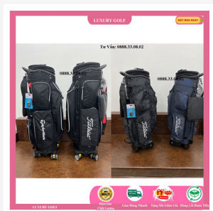 Túi gậy golf Túi đựng gậy golf Vải Bạt có bánh xe quay 360
