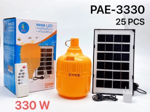 ATEE28 ไฟหลอดตุ้มไล่ยุง PAE-3330 / CKL สีเหลือง ไล่ยุงได้ LED ไฟโซล่าเซล+แผงโซล่าเซลล์และหลอดไฟ