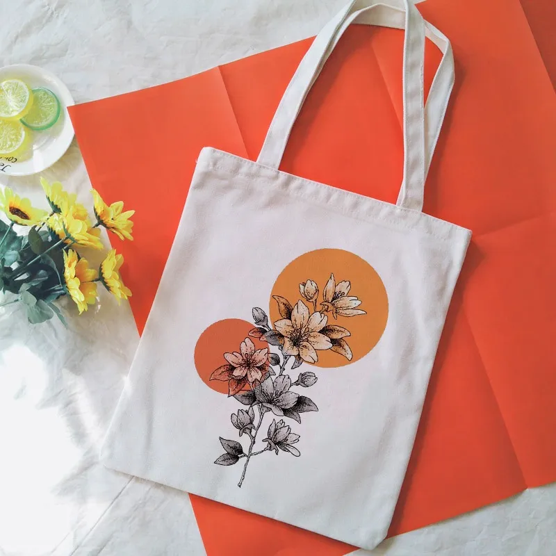 READY STOCK Aesthetic Art Canvas Tote Bag Aesthetic Line Drawing