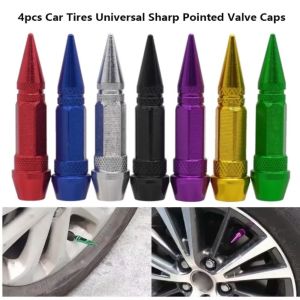 BETTERFORM 4pcs Đầu nhọn Nắp van lốp xe ô tô Phổ quát Sửa đổi cá nhân hóa Phụ tùng ô tô Nắp van lốp xe Xe đạp và xe máy