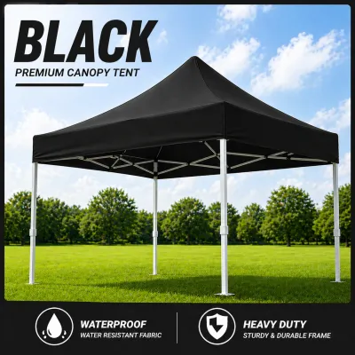 Heavy Duty Pop Up Canopy Tent 2x2/2x3/3x3/3x4.5/3x6m Waterproof Outdoor Gazebo Tent for Rainy Season Shelter Car Parking